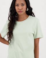 Larah Basic T-Shirt -  sage