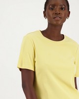 Larah Basic T-Shirt -  yellow