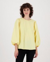 Vix Popover Shirt -  yellow