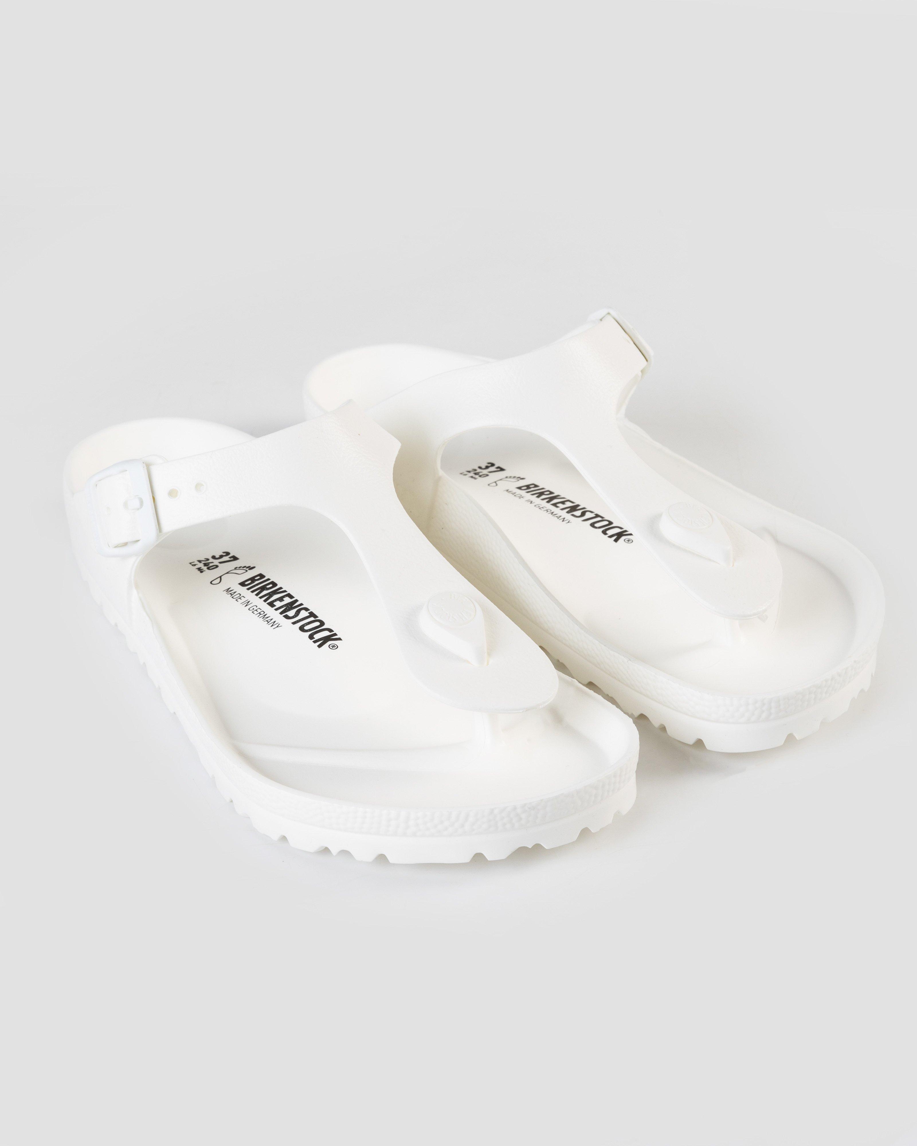 birkenstock gizeh white sandals