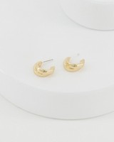  Double Strand Hoop Earrings -  gold