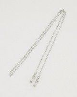 Paperclip Mask Chain  -  silver