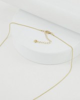 Long Textured Disk Necklace -  gold
