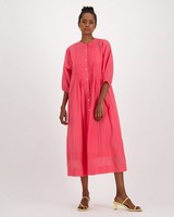 Madina Pintuck Dress -  pink