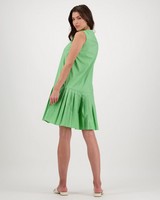 Zobia Poplin Dress -  lightgreen