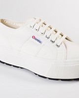 Superga Canvas Platform Sneakers -  white