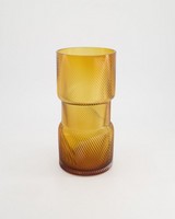 Amber Abstract Vase -  orange