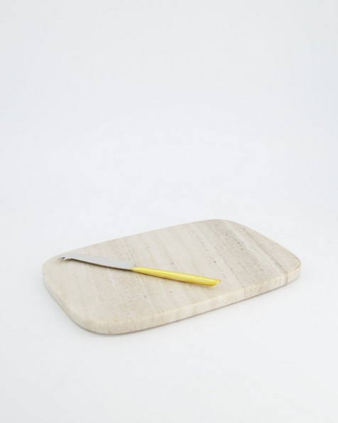 Cheese Board with Knife -  taupe
