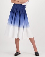 Scarlett Dip Dyed Skirt -  blue