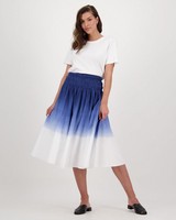 Scarlett Dip Dyed Skirt -  blue