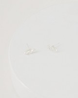  Crawler Stud Earrings -  silver