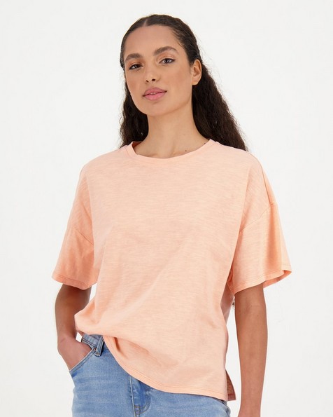 Vicky Plain T-Shirt -  orange