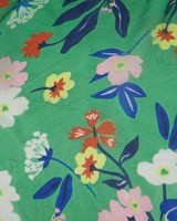 Lorinda Floral Print Silk Scarf -  green