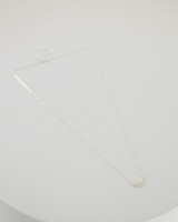 Linked Dot Pendant Necklace -  milk