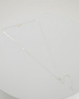 Linked Dot Pendant Necklace -  milk