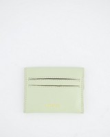 Elaina Leather Cardholder -  lightgreen