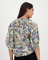 Kailyn Floral Blouse -  blue