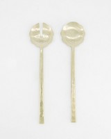 Metal Serving Spoons -  gold