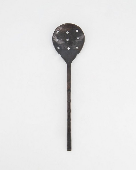 Tribeca Serving Spoon with Holes -  gold