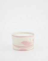 Marbled Candle -  pink