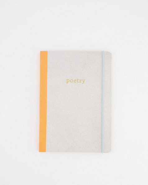 Colourblock Notebook with Elastic -  assorted
