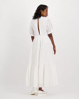 Poetry Cassia Pintuck Dress -  white