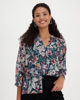 Casey Tonal Floral Blouse -  assorted