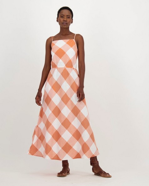 Simone Maxi Dress -  orange
