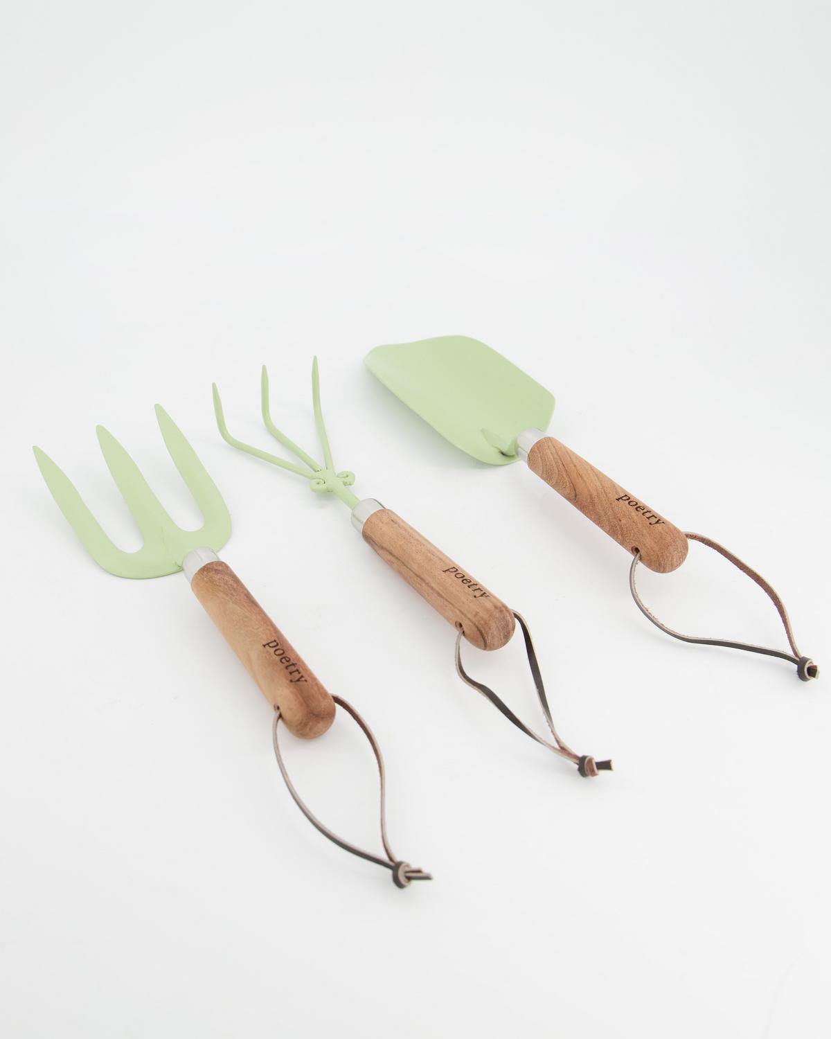 3 Set of Gardening Tools -  white