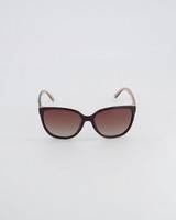 Polarised Large Classic Sunglasses  -  brown