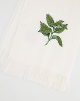 Field Notes Embroidered Napkin Set -  green