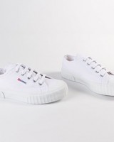 Superga Chunky Striped Classic Lo Sneaker -  white