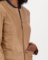 Ashanti Leather Jacket -  tan