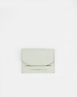 Elaina Colourblock Leather Cardholder -  grey