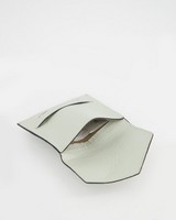 Elaina Colourblock Leather Cardholder -  grey