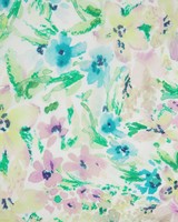 Kate Watercolour Floral Silk Scarf -  milk