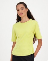 Poetry Demie One Up Knit Tee -  lime