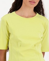 Poetry Demie One Up Knit Tee -  lime