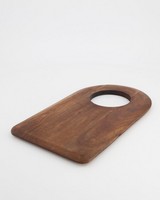 Wooden Board With Beveled Edge -  brown