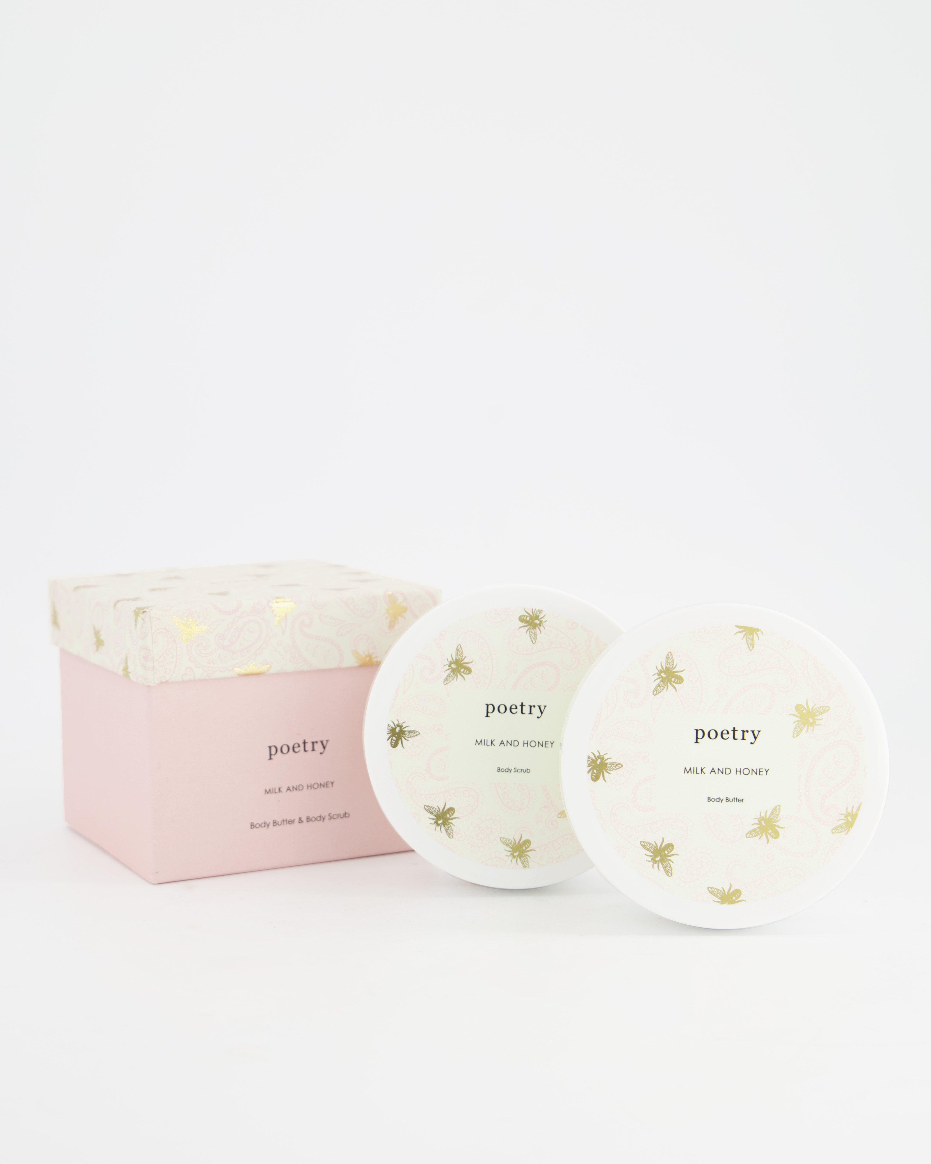 Milk and Honey Body ButterBody Scrub Gift Set Poetry Clothing Store