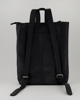 Elettra Backpack Laptop Leather Bag -  black