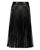 Becca Pleather Pleated Skirt -  black