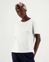 Larah Basic T-Shirt -  white