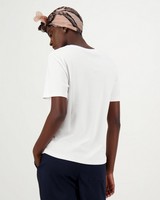 Larah Basic T-Shirt -  white