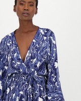 Alexi Belted Kimono -  blue
