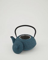 Scalloped Teapot -  blue