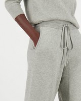 Kyla Wide-Leg Knitwear Pants -  grey