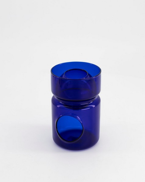 Ophelia Glass Oil Burner -  blue