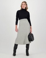 Poetry Stella Knitwear Skirt -  grey