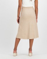 Poetry Stella Knitwear Skirt -  taupe